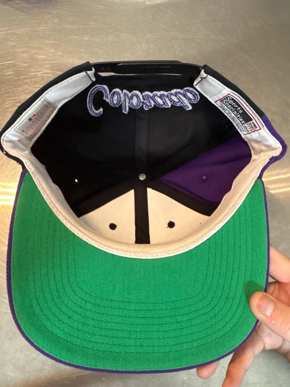 Colorado Rockies Purple and Black MLB Baseball Cap